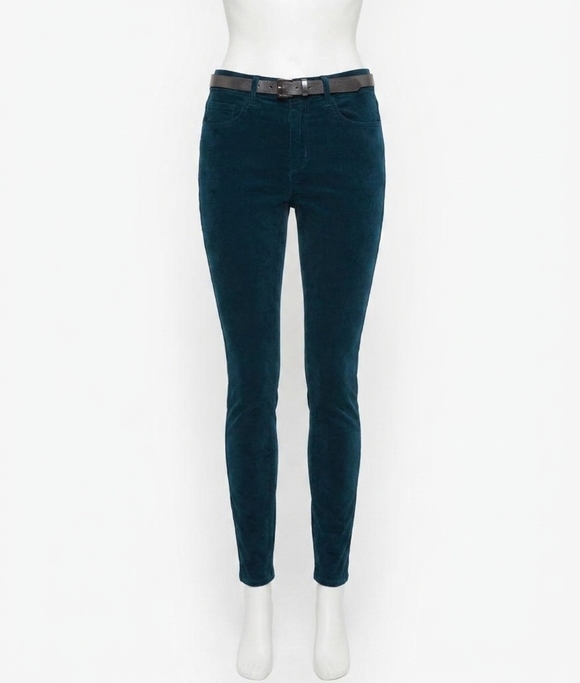 L'AGENCE Denim - NEW L'AGENCE monique velvet skinny jeans in rich teal